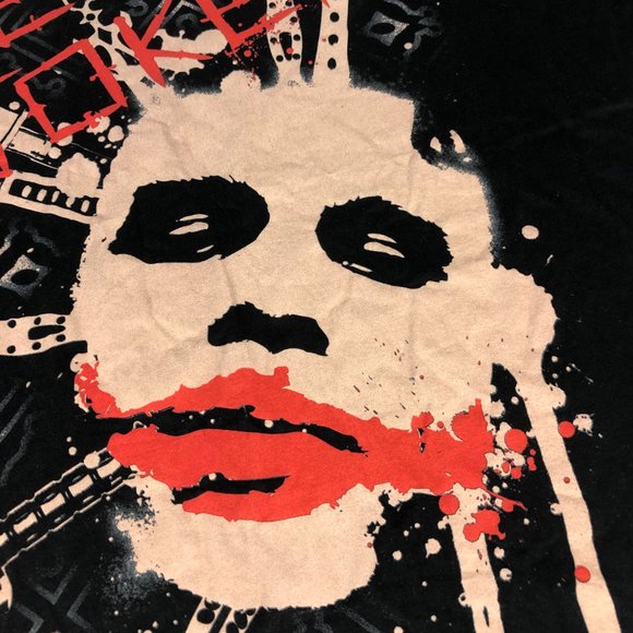 The Joker Shirt Men Extra Extra Large Black Big Graphic Print Health Ledger 2008 - Picture 3 of 9